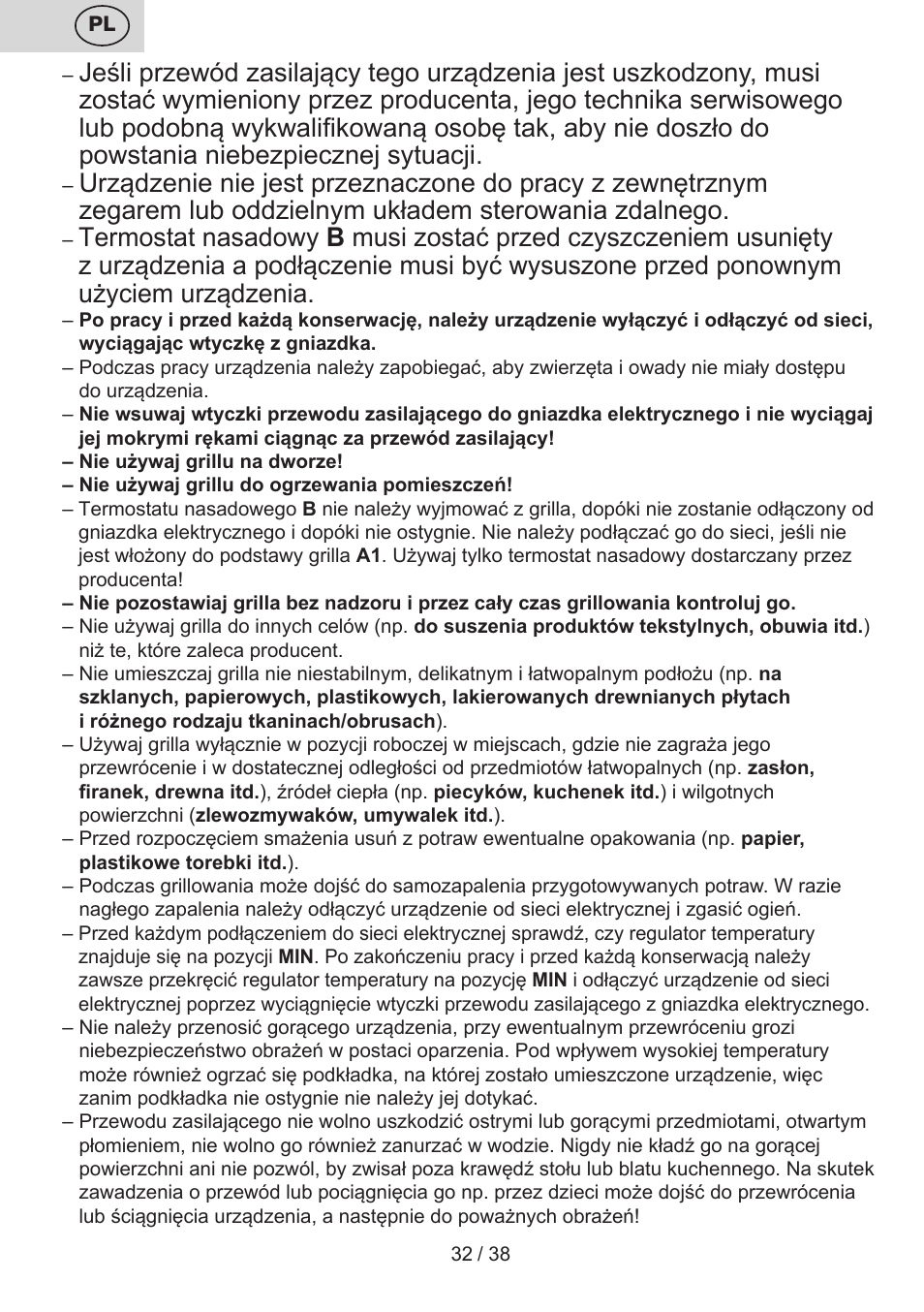 ETA Grado User Manual | Page 32 / 40