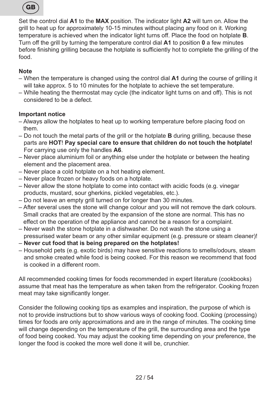 ETA Vital User Manual | Page 22 / 64