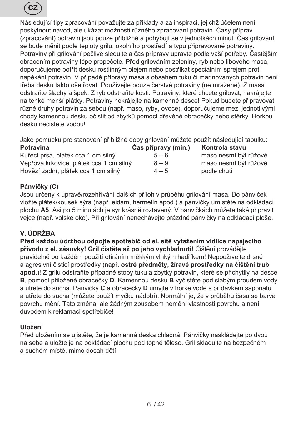 ETA Raclette User Manual | Page 6 / 44