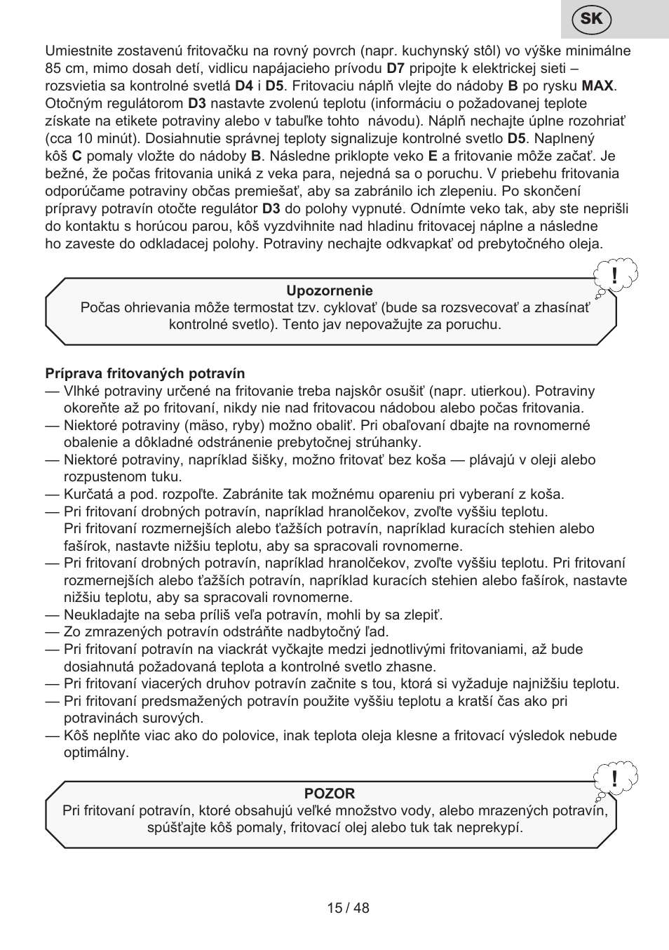 ETA Fricool User Manual | Page 15 / 52
