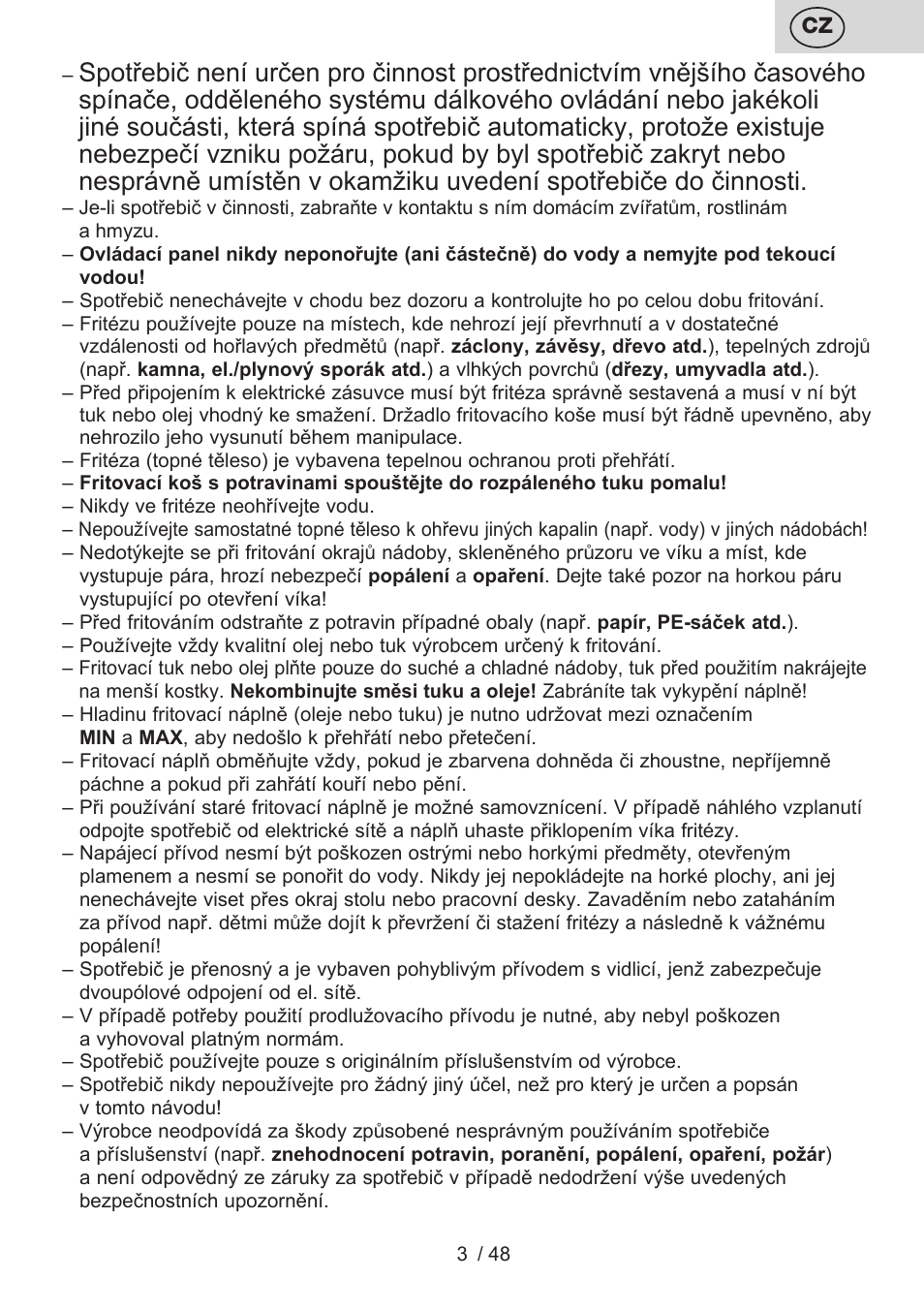 ETA Fricool User Manual | Page 3 / 52