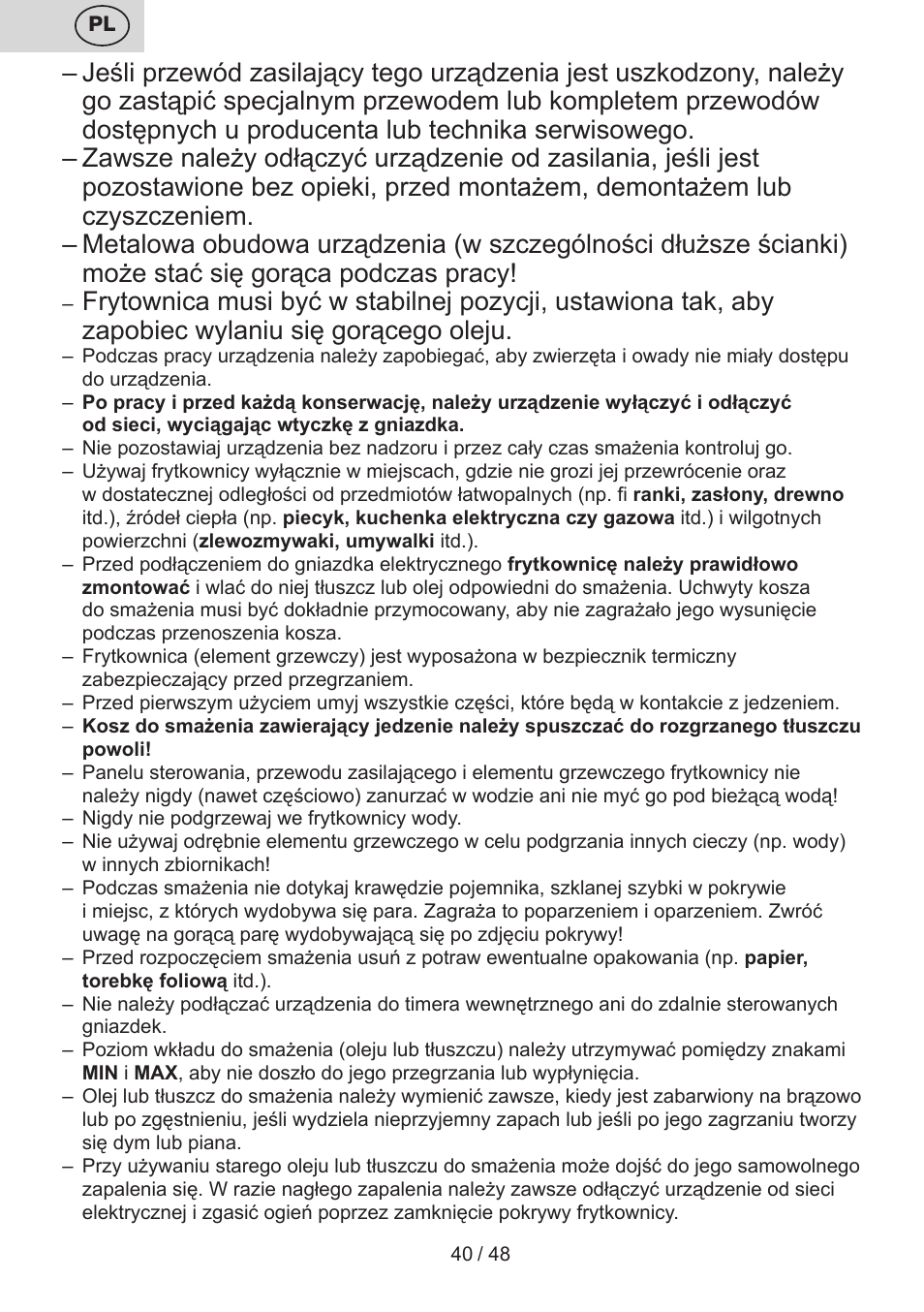 ETA Fricool User Manual | Page 40 / 52