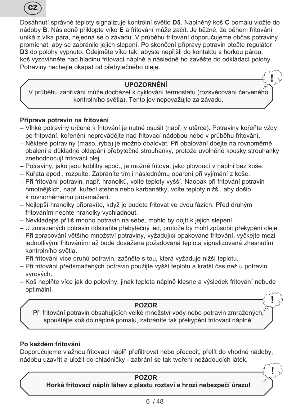 ETA Fricool User Manual | Page 6 / 52