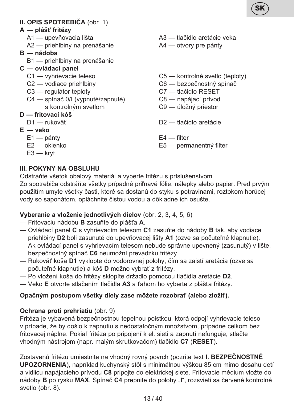 ETA Virtuoso User Manual | Page 13 / 44