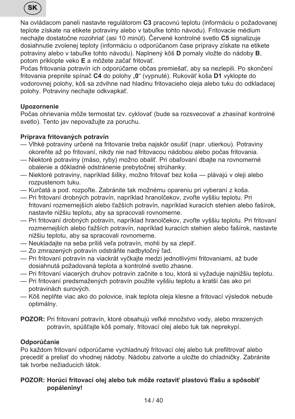 ETA Virtuoso User Manual | Page 14 / 44