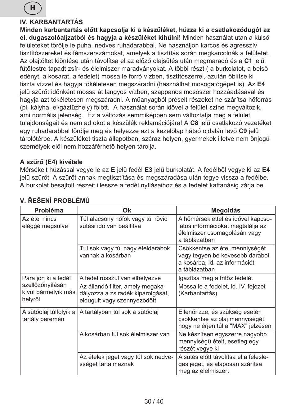 ETA Virtuoso User Manual | Page 30 / 44