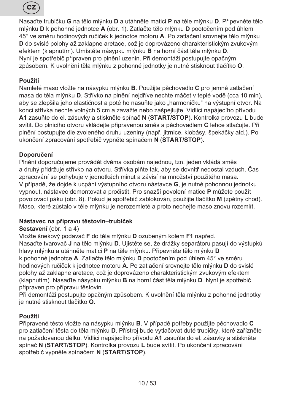 ETA Ambo User Manual | Page 10 / 56