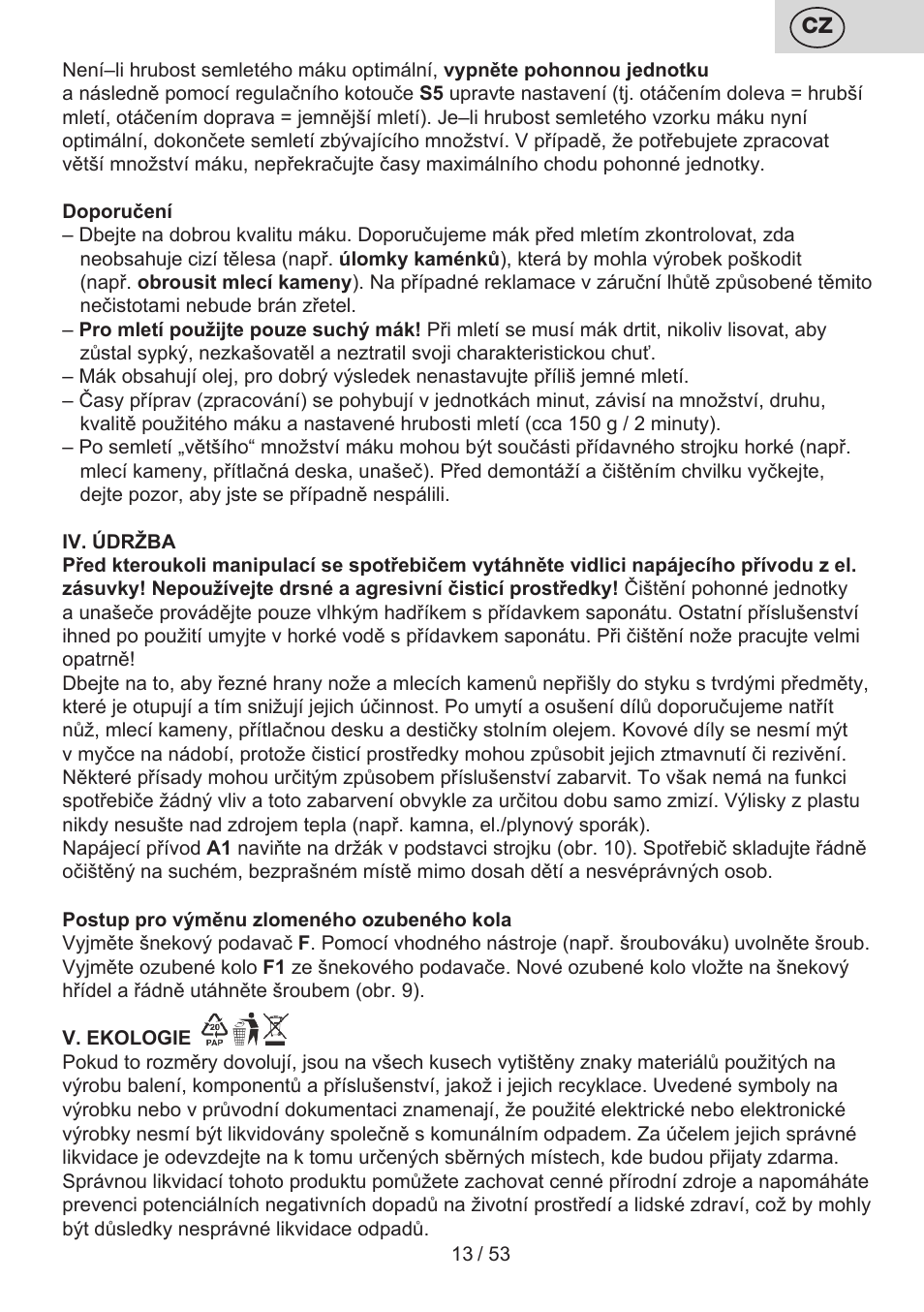 ETA Ambo User Manual | Page 13 / 56