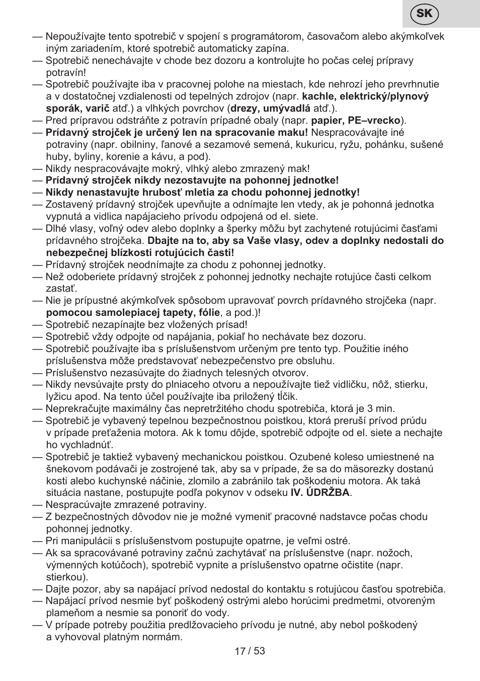 ETA Ambo User Manual | Page 17 / 56