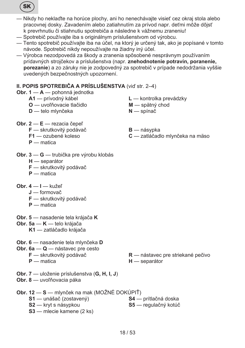 ETA Ambo User Manual | Page 18 / 56