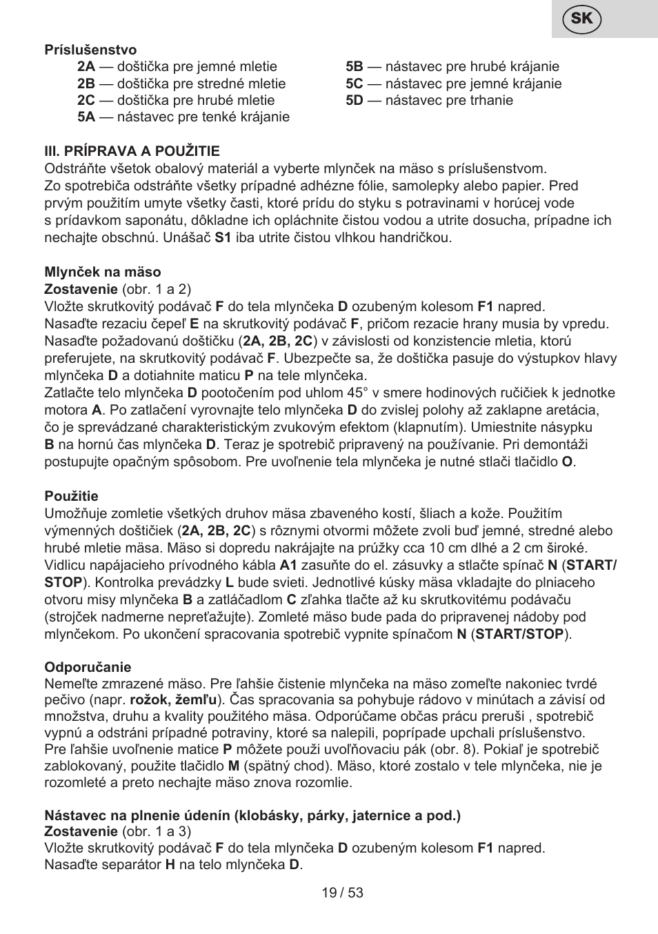 ETA Ambo User Manual | Page 19 / 56
