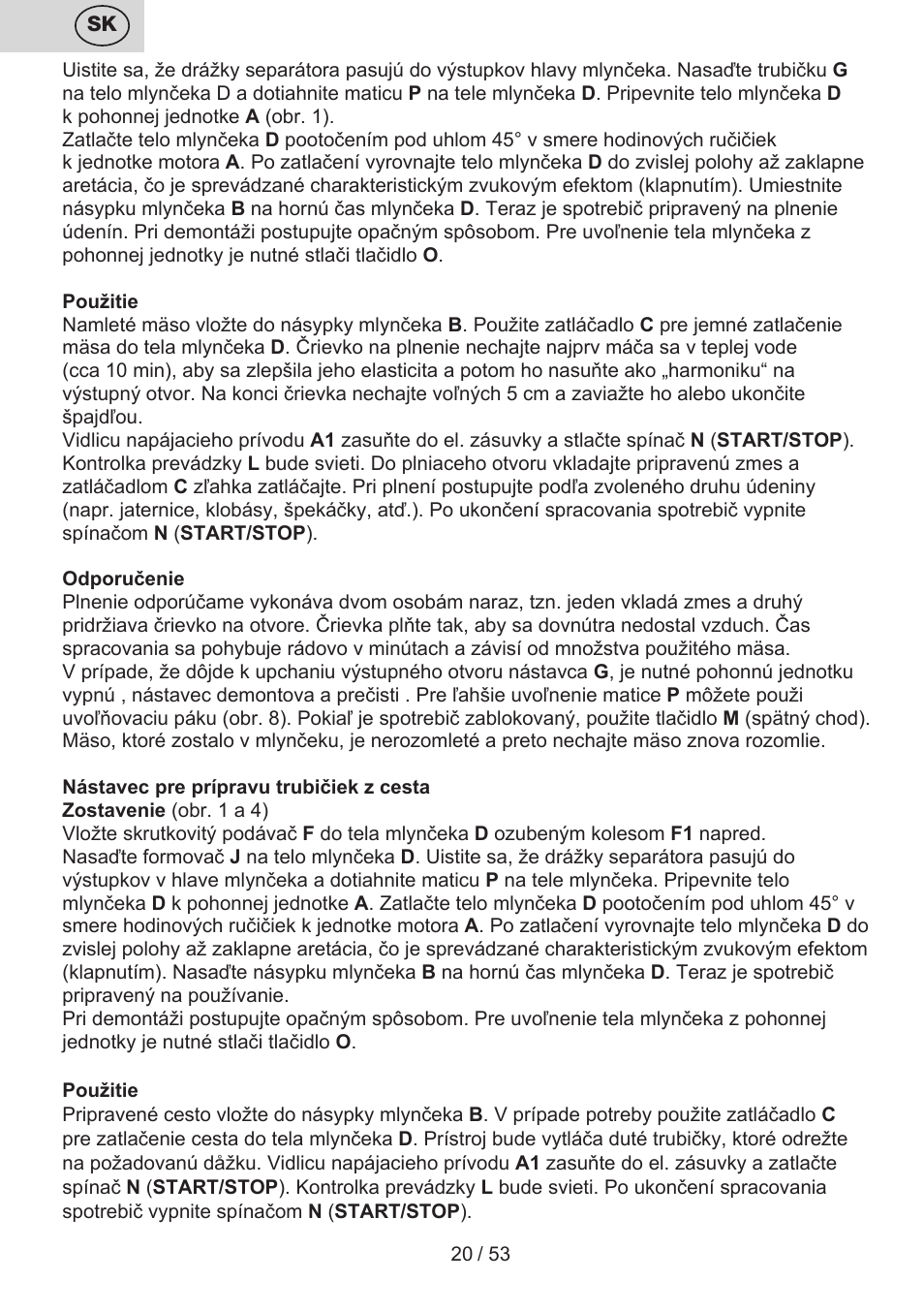 ETA Ambo User Manual | Page 20 / 56