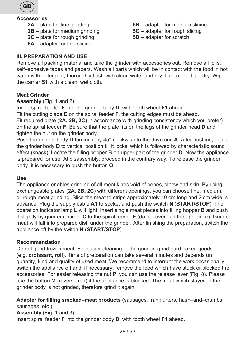 ETA Ambo User Manual | Page 28 / 56