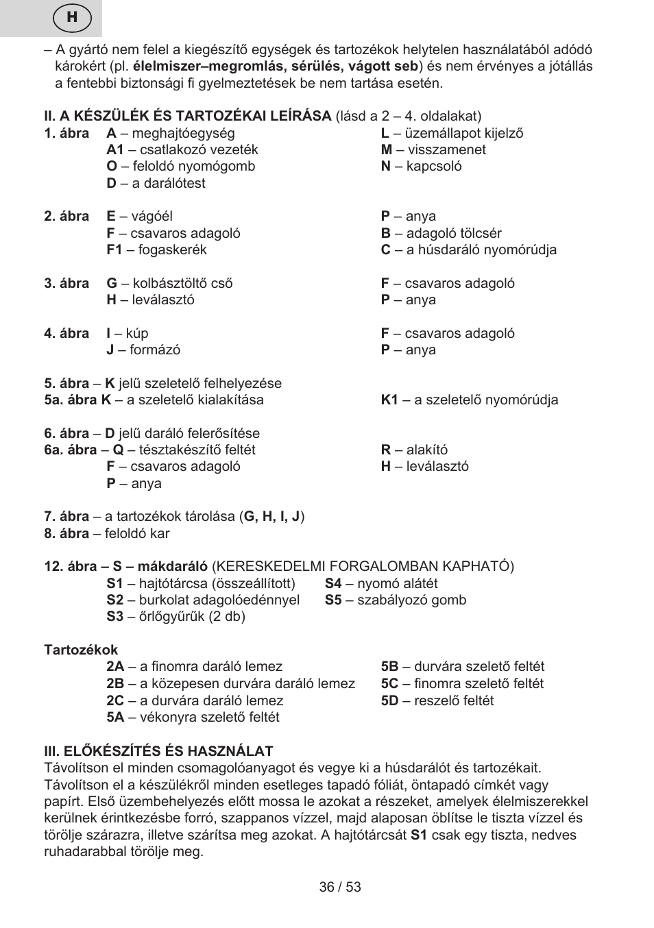 ETA Ambo User Manual | Page 36 / 56