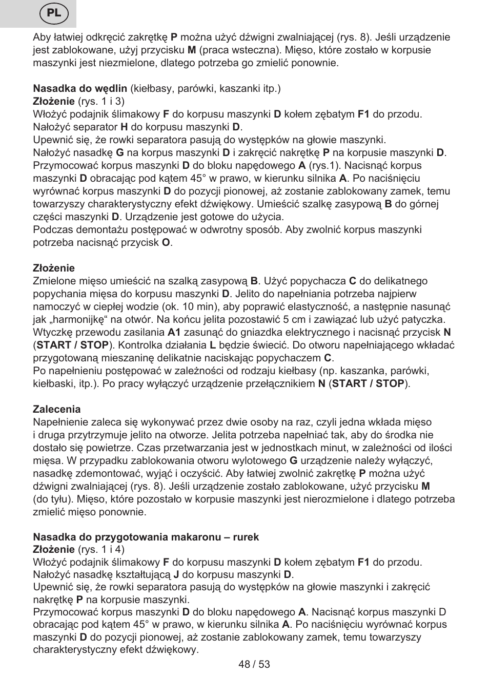 ETA Ambo User Manual | Page 48 / 56