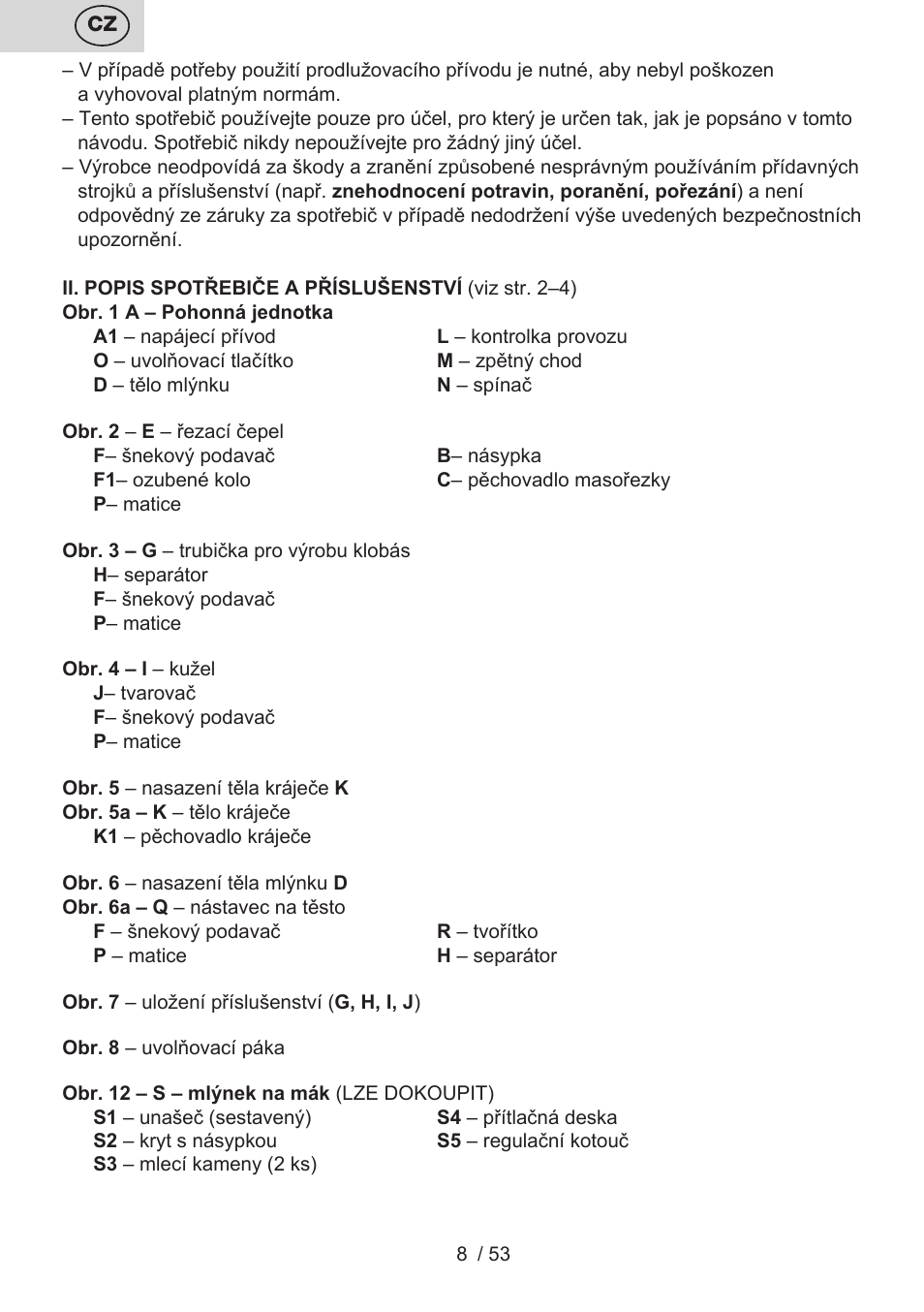 ETA Ambo User Manual | Page 8 / 56