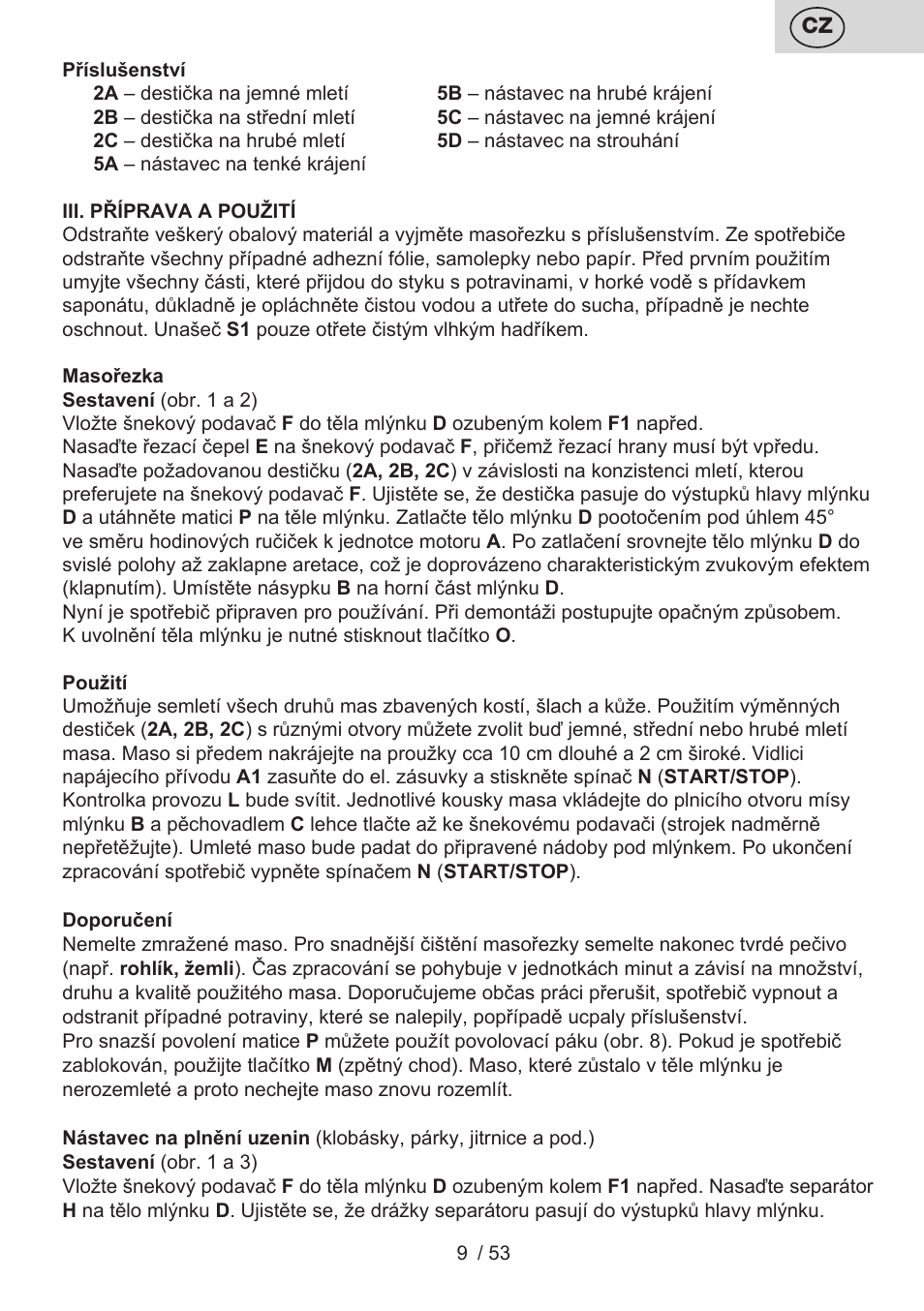 ETA Ambo User Manual | Page 9 / 56