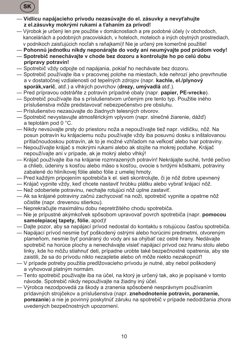 ETA Ultimo User Manual | Page 10 / 36
