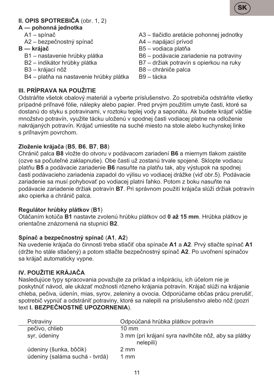 ETA Ultimo User Manual | Page 11 / 36