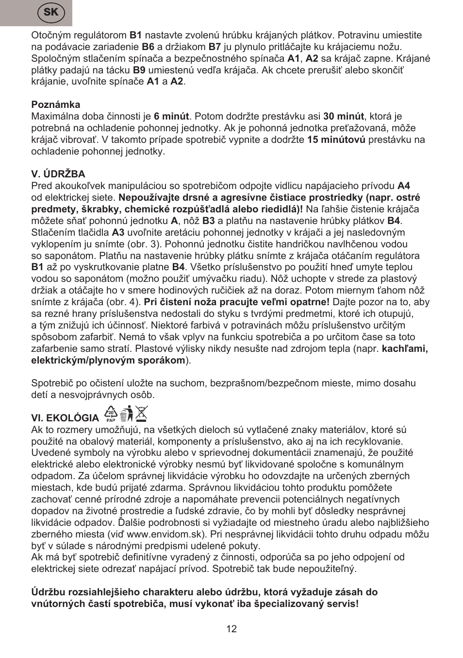 ETA Ultimo User Manual | Page 12 / 36