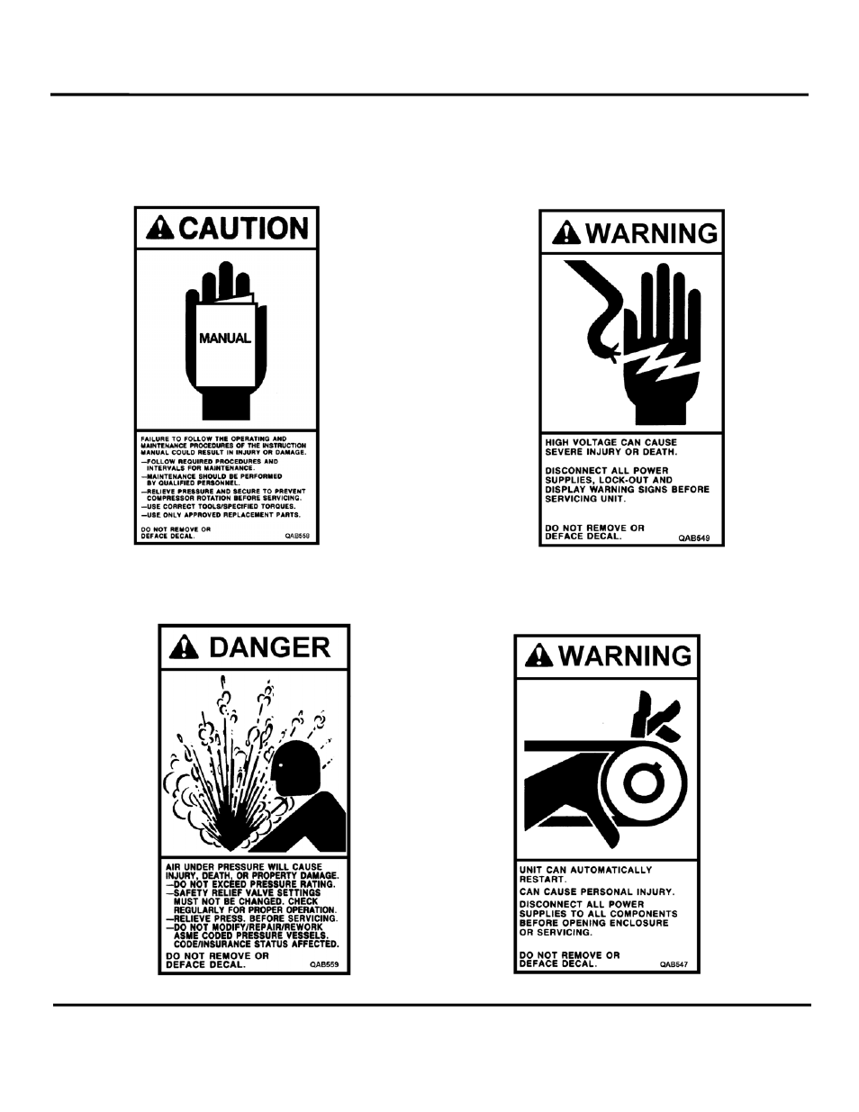 Instruction manual oil-less compressors | Curtis OL 512 User Manual | Page 34 / 52