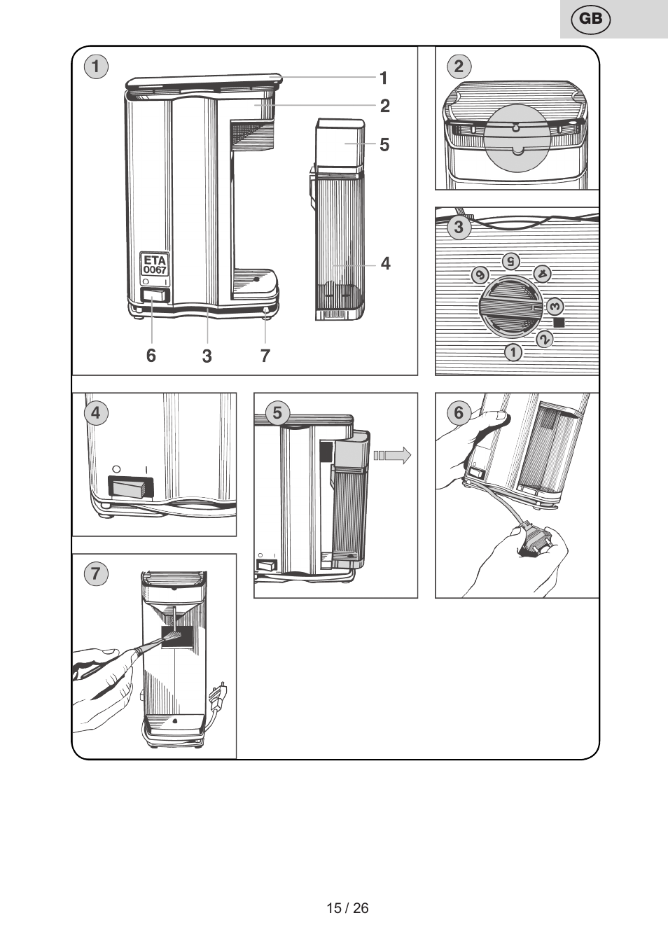 ETA Mlýnek na kávu User Manual | Page 15 / 28