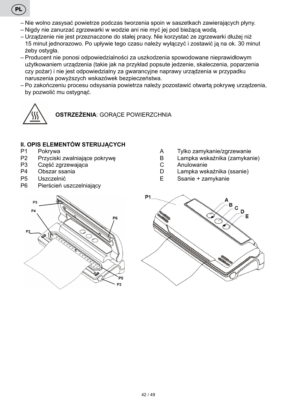 ETA Svářečka fólií Freshie User Manual | Page 42 / 52