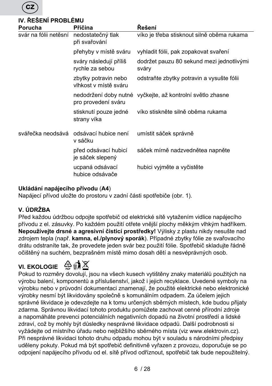 ETA Svářečka fólií Electronic User Manual | Page 6 / 32