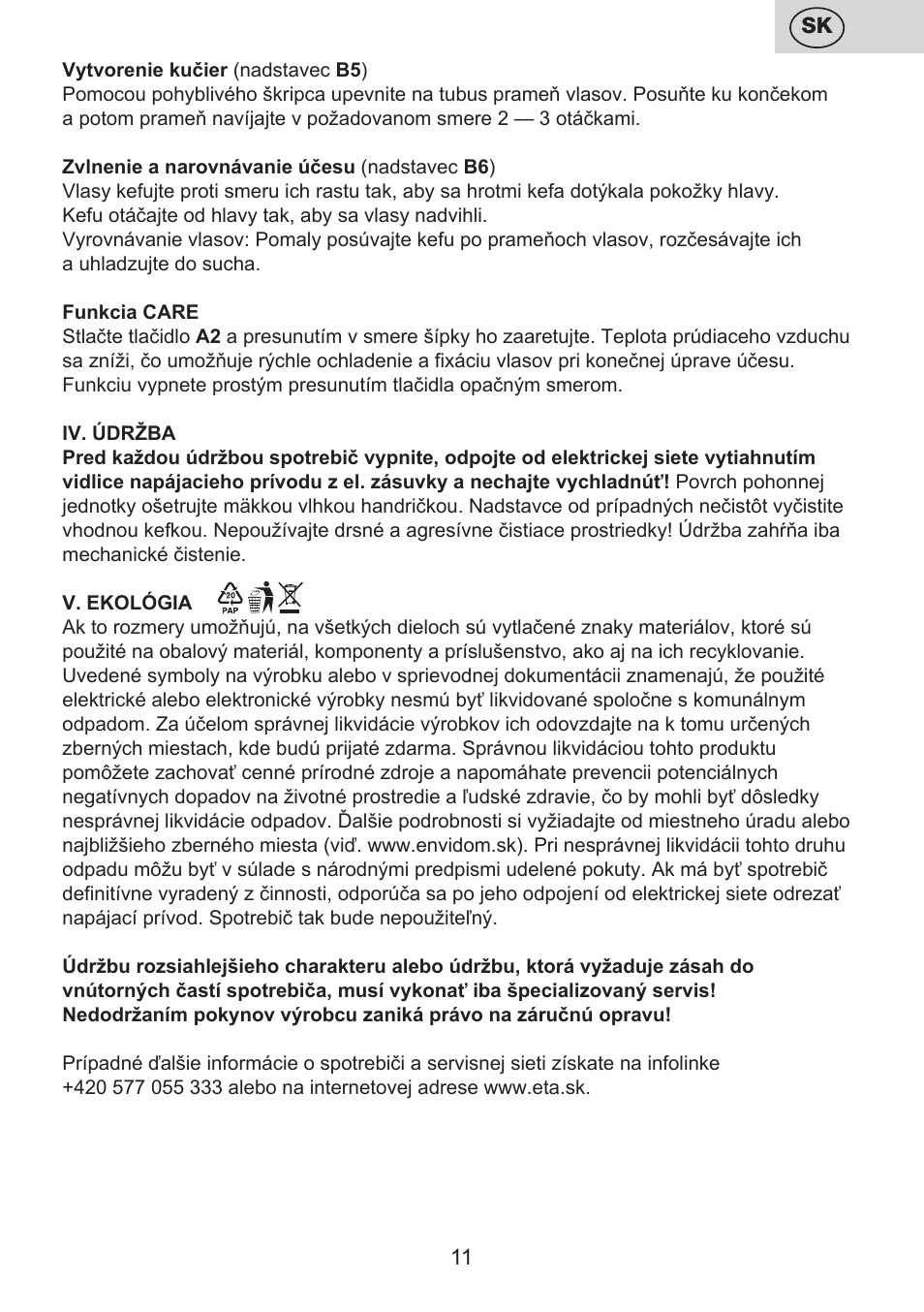 ETA Carolin User Manual | Page 11 / 40