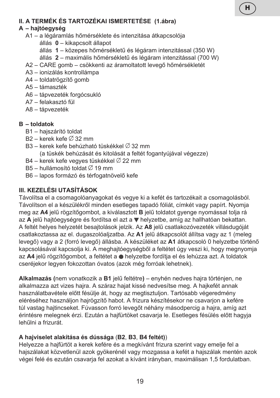 ETA Carolin User Manual | Page 19 / 40