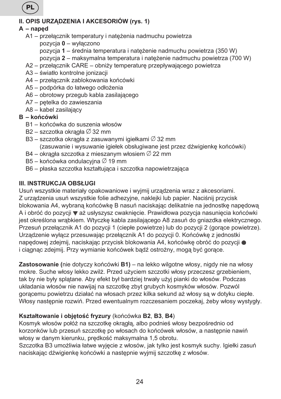 ETA Carolin User Manual | Page 24 / 40