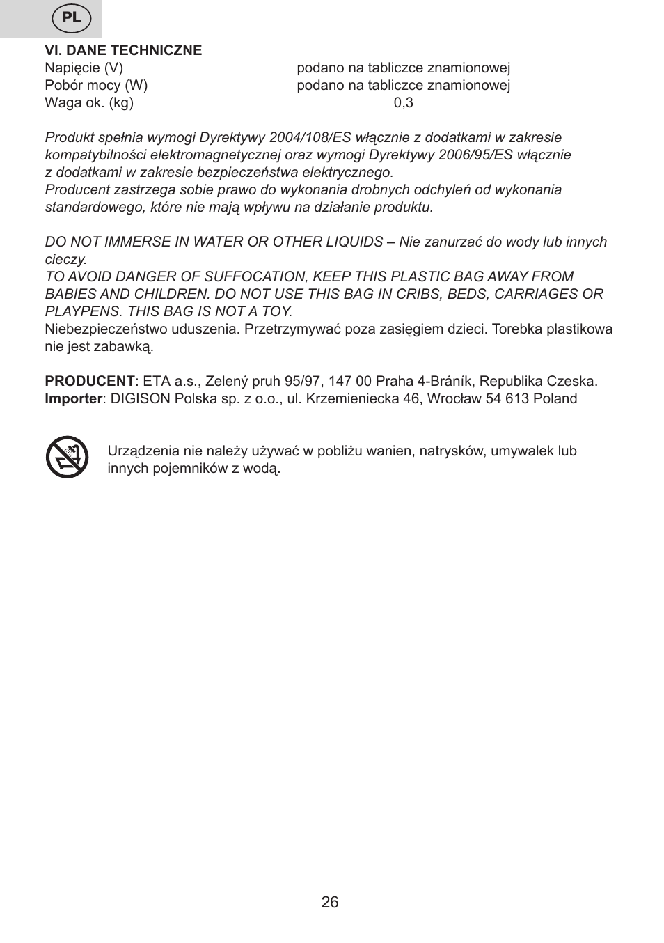 ETA Carolin User Manual | Page 26 / 40
