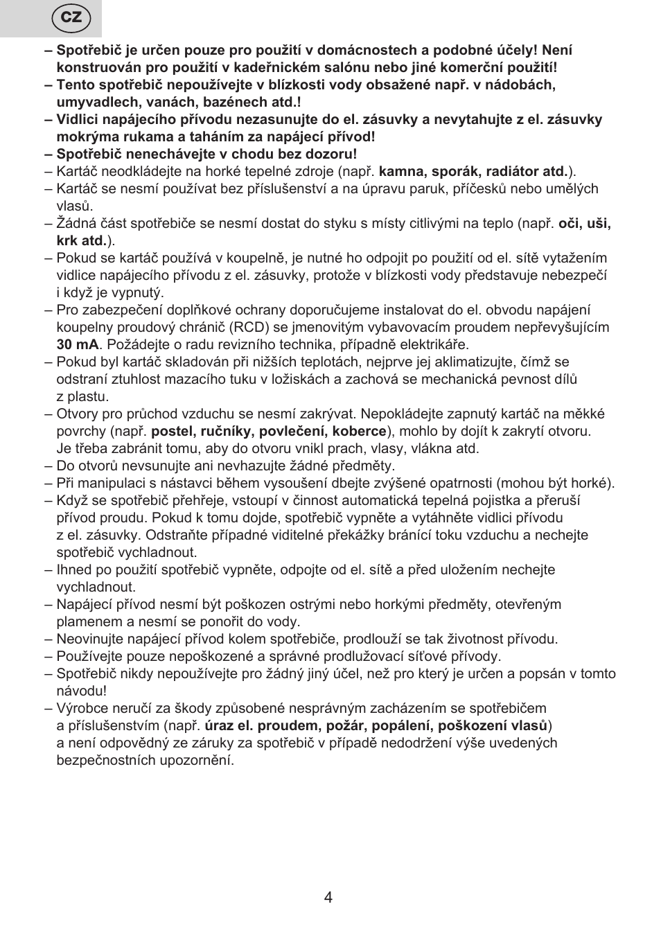 ETA Carolin User Manual | Page 4 / 40