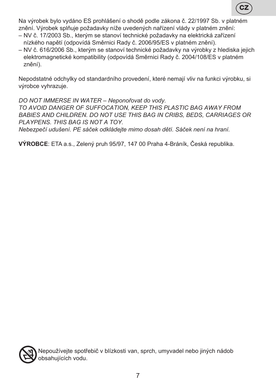ETA Carolin User Manual | Page 7 / 40