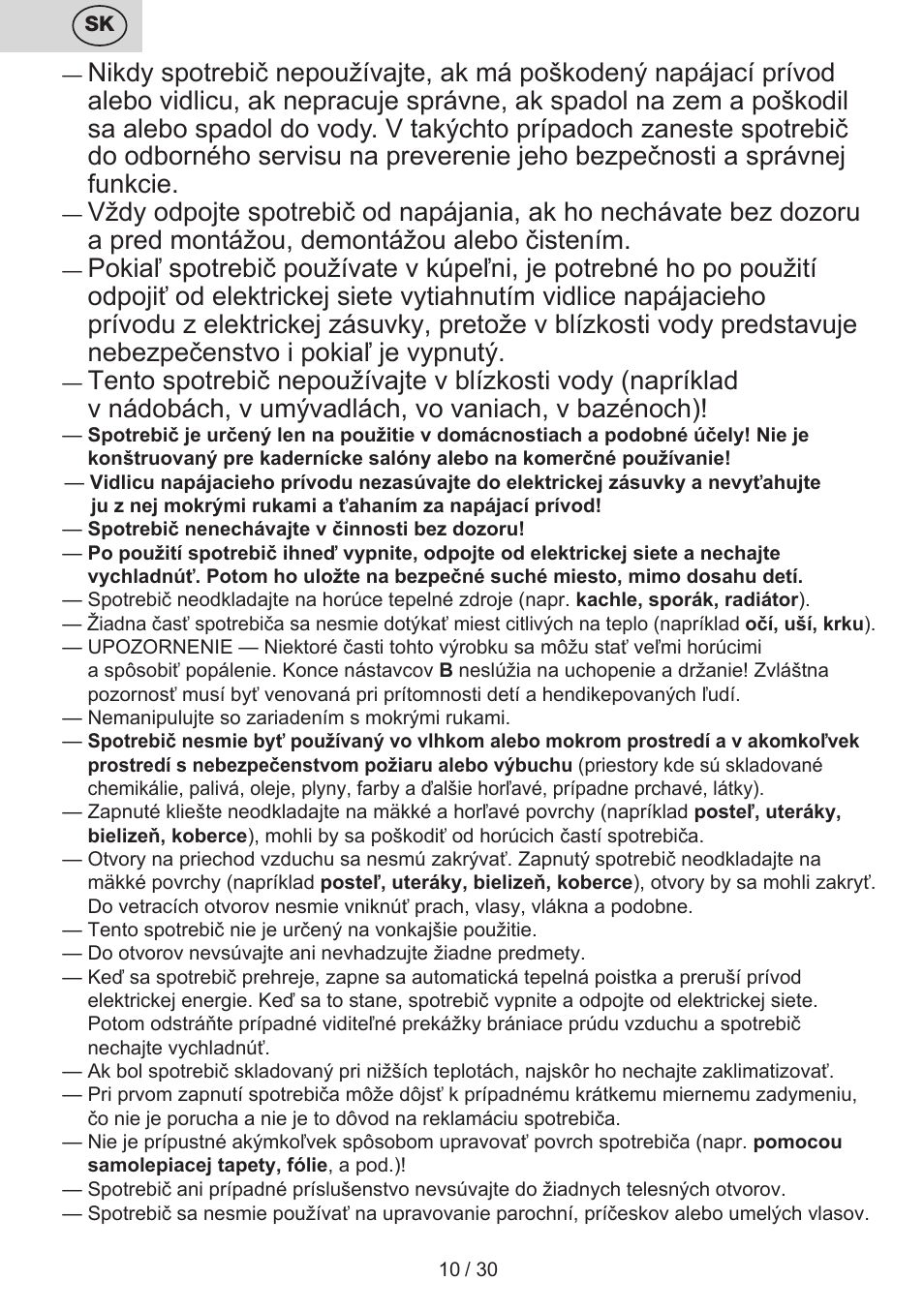 ETA Charlotte User Manual | Page 10 / 32