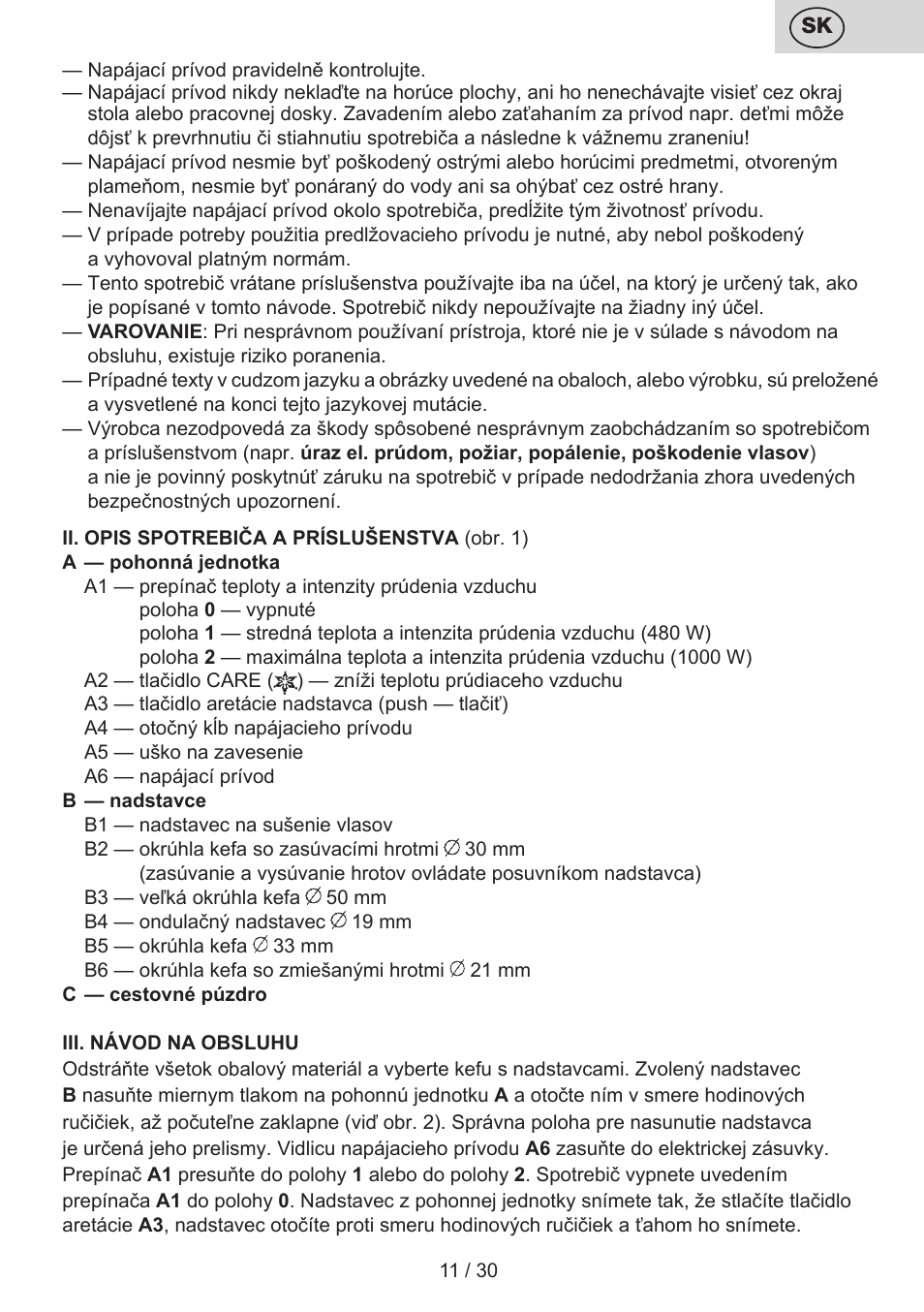 ETA Charlotte User Manual | Page 11 / 32