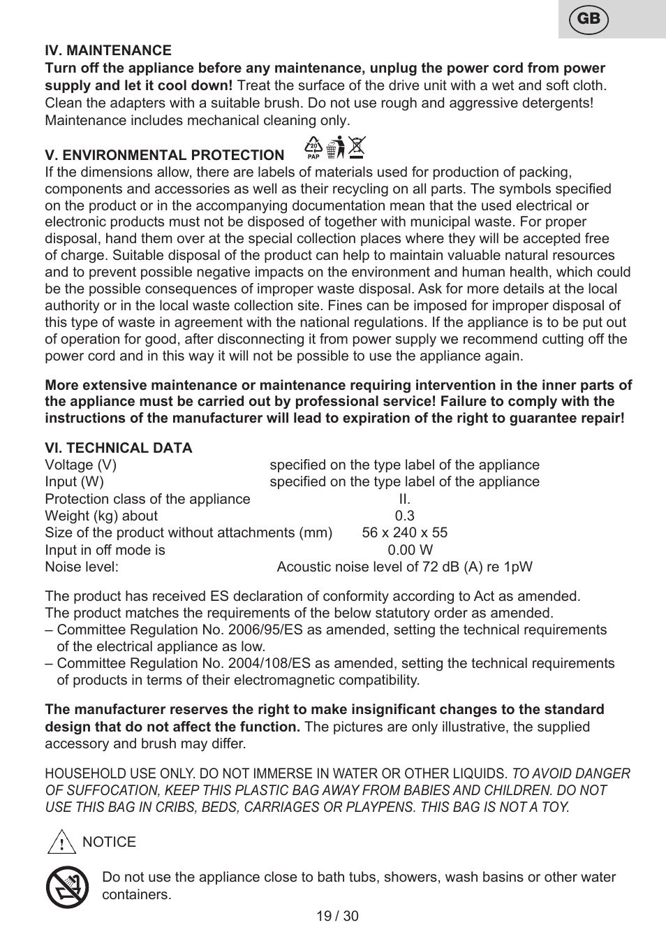 ETA Charlotte User Manual | Page 19 / 32