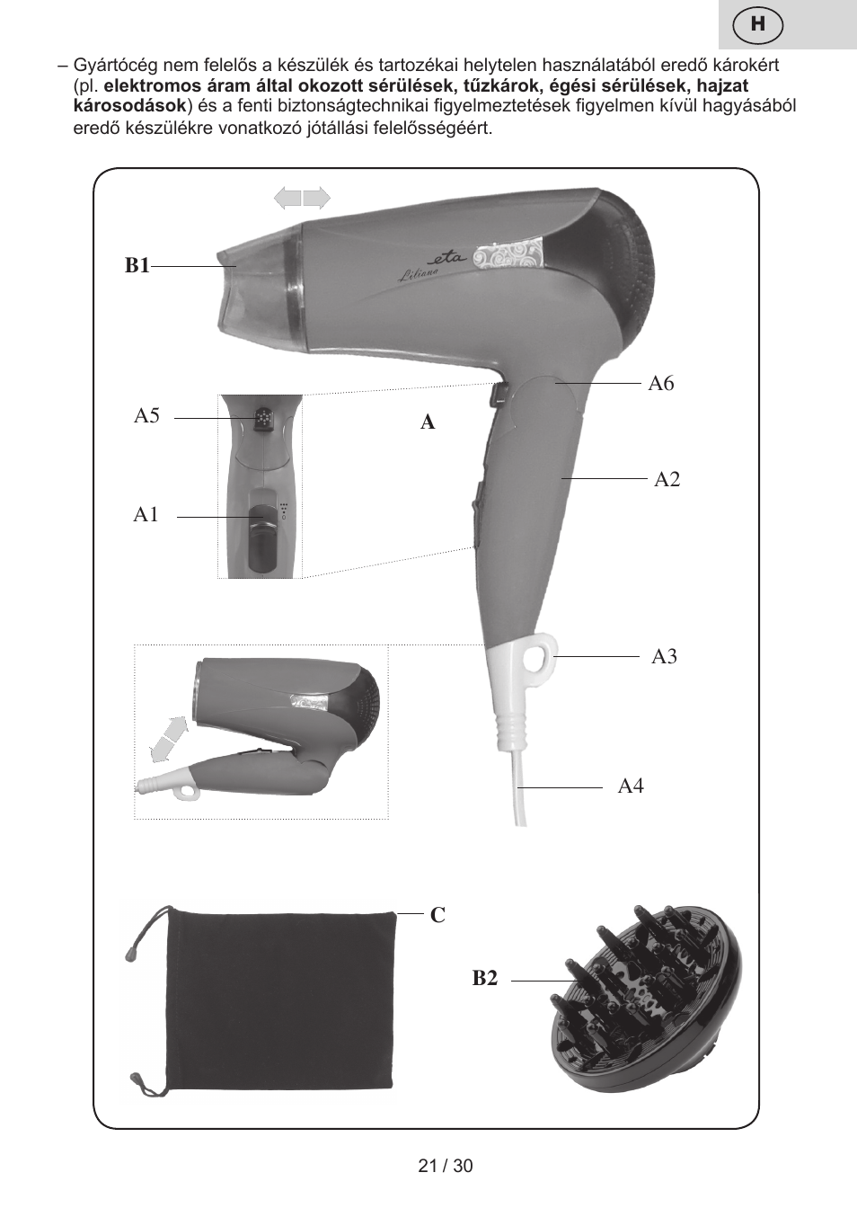 ETA Liliana User Manual | Page 21 / 32