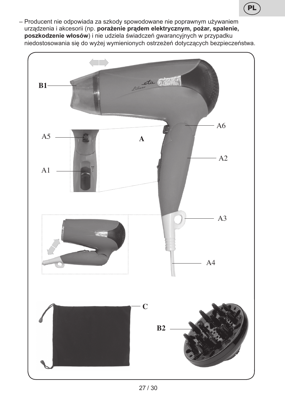 ETA Liliana User Manual | Page 27 / 32