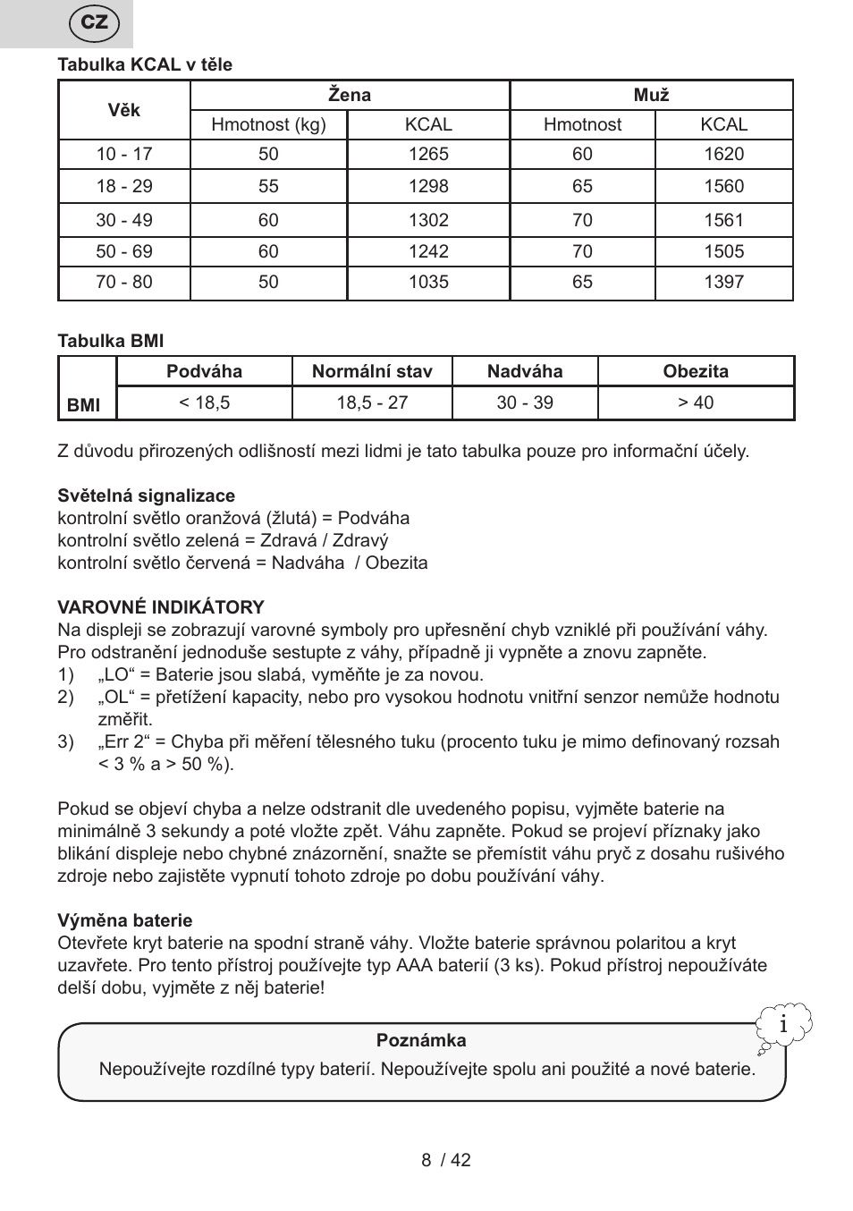 ETA Kate User Manual | Page 8 / 44