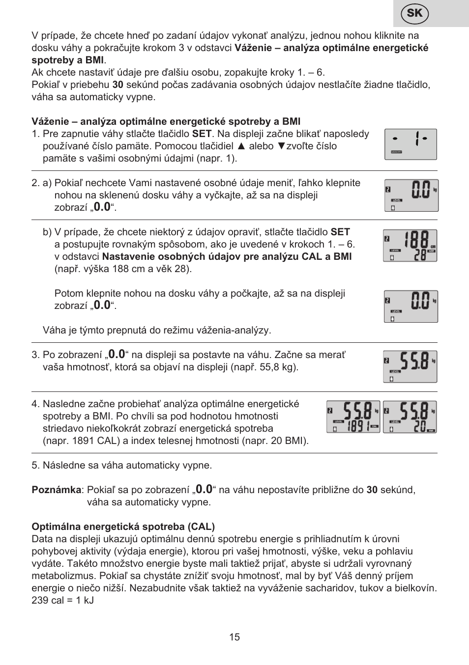 ETA Digitální osobní váha 7775 User Manual | Page 15 / 72