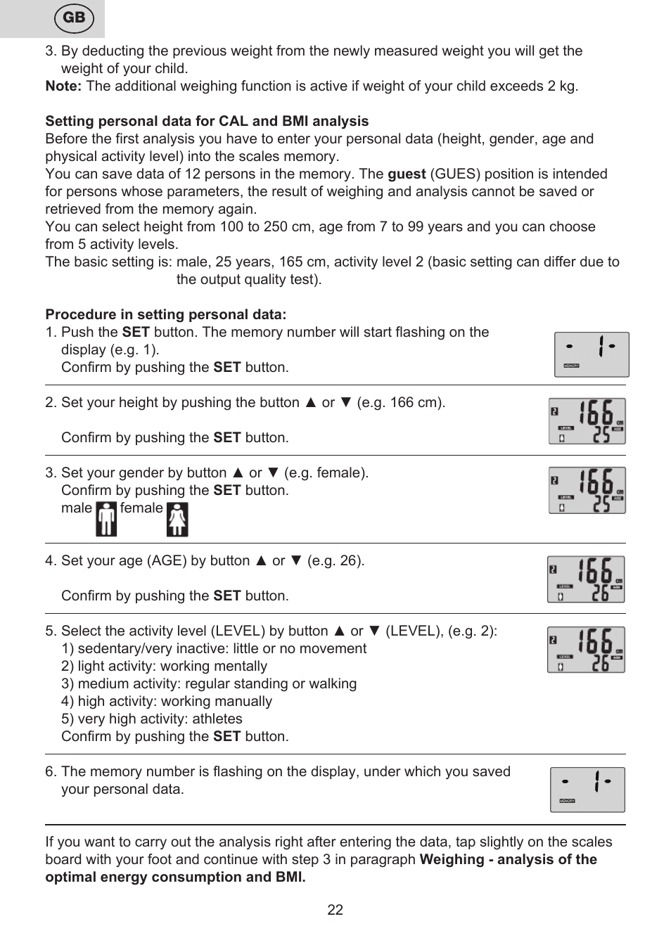ETA Digitální osobní váha 7775 User Manual | Page 22 / 72