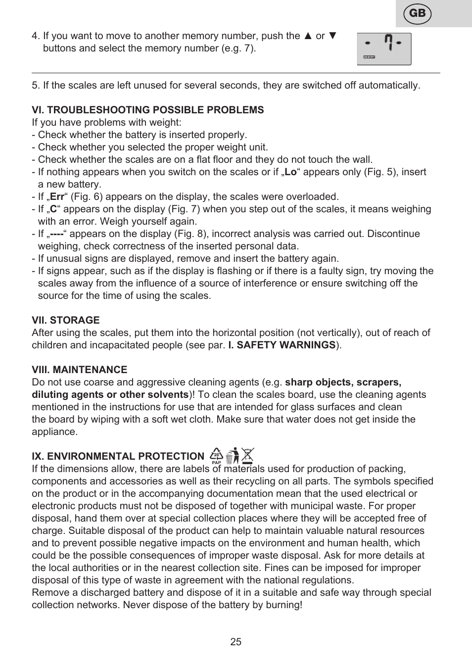 ETA Digitální osobní váha 7775 User Manual | Page 25 / 72