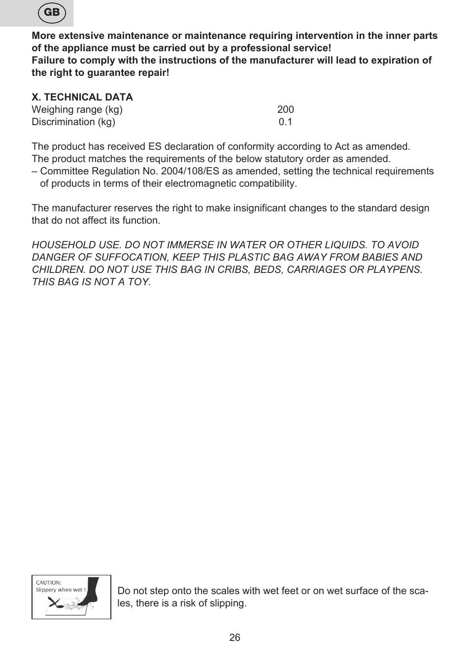 ETA Digitální osobní váha 7775 User Manual | Page 26 / 72