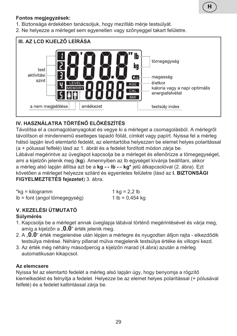 ETA Digitální osobní váha 7775 User Manual | Page 29 / 72
