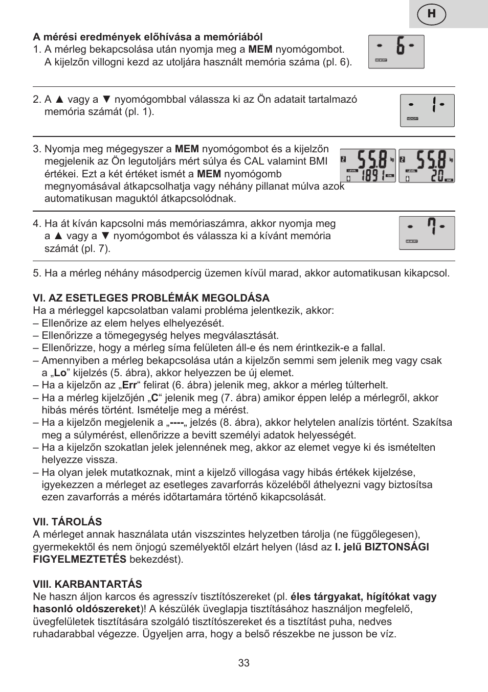 ETA Digitální osobní váha 7775 User Manual | Page 33 / 72