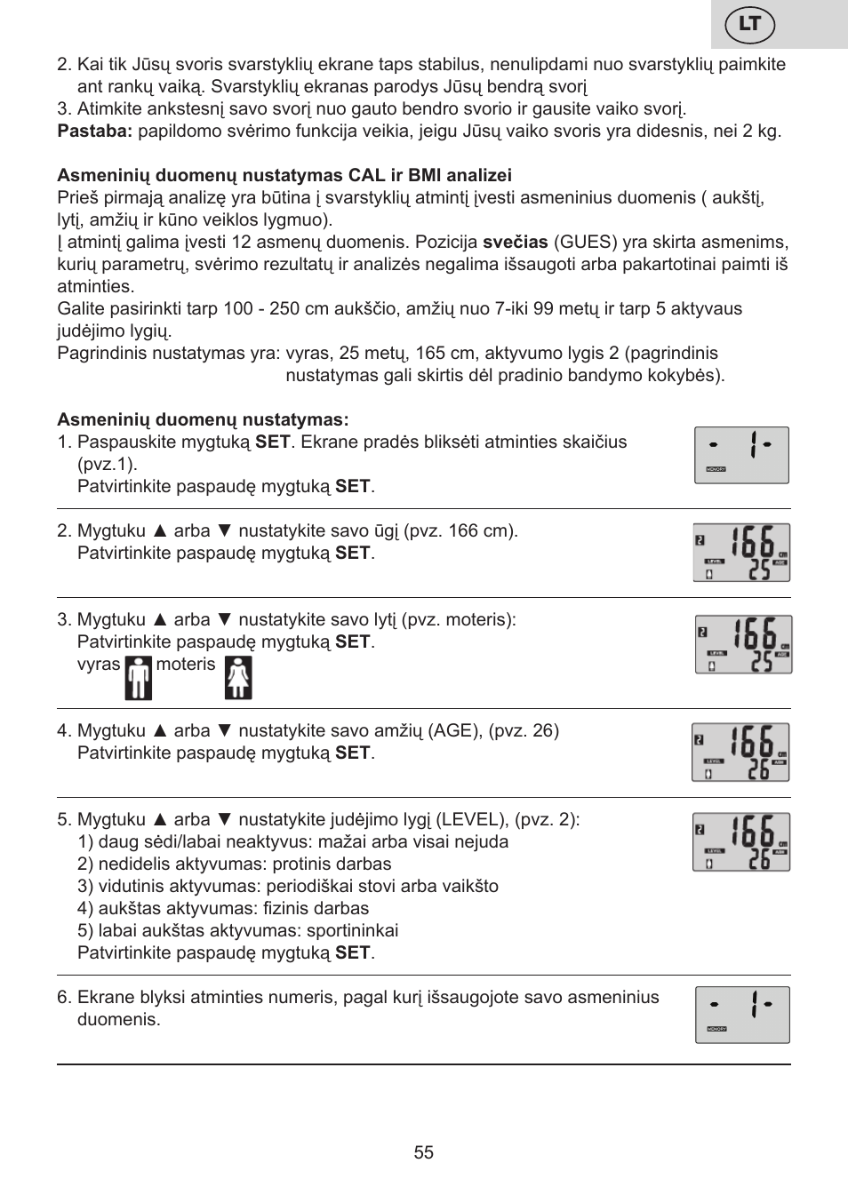 ETA Digitální osobní váha 7775 User Manual | Page 55 / 72