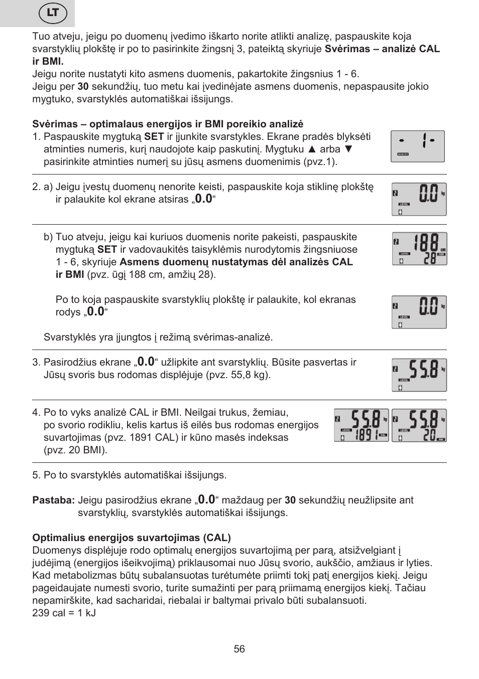 ETA Digitální osobní váha 7775 User Manual | Page 56 / 72