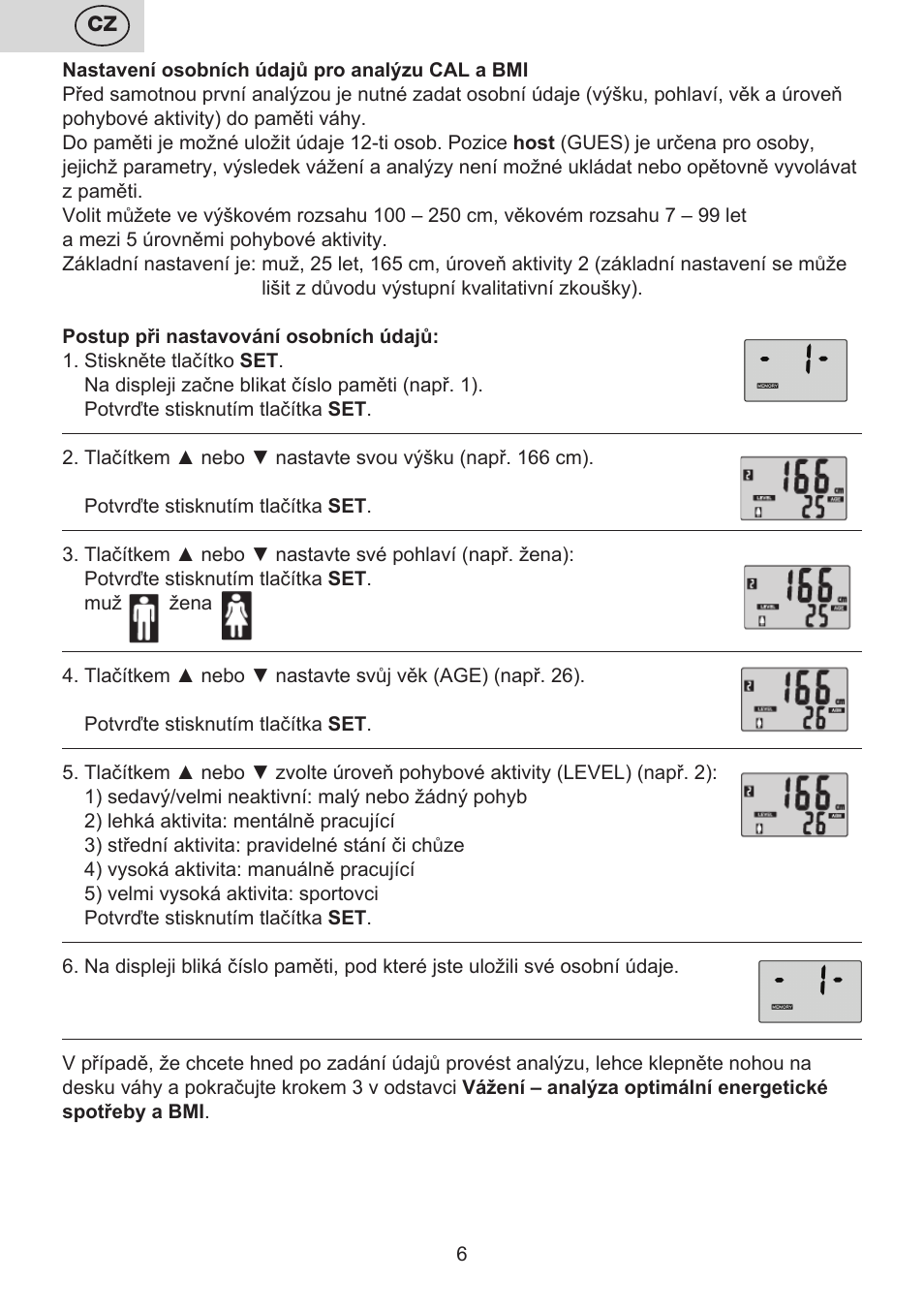 ETA Digitální osobní váha 7775 User Manual | Page 6 / 72