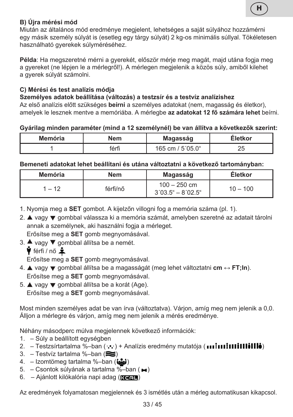 ETA Helen User Manual | Page 33 / 48